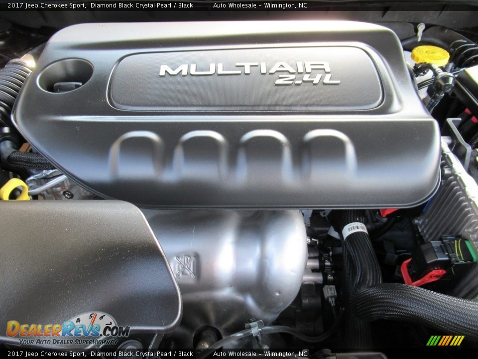 2017 Jeep Cherokee Sport Diamond Black Crystal Pearl / Black Photo #6