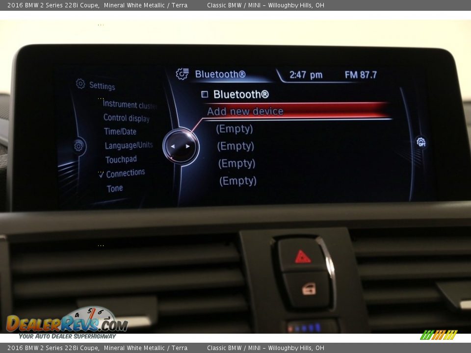 2016 BMW 2 Series 228i Coupe Mineral White Metallic / Terra Photo #10