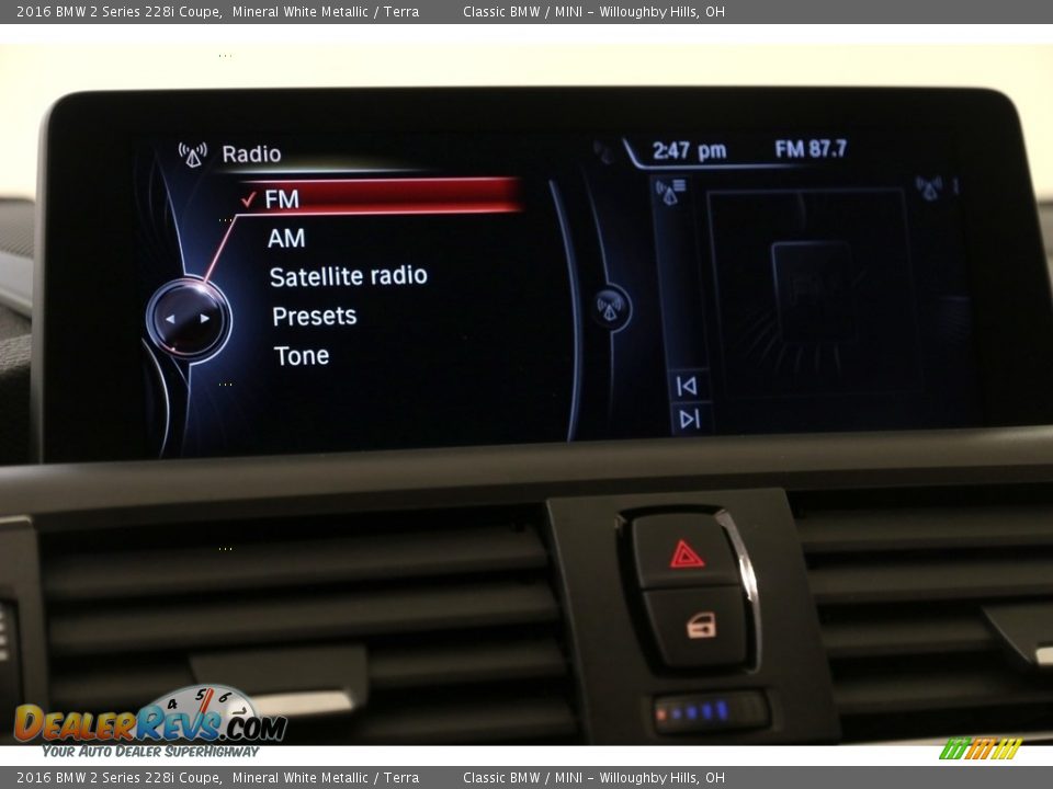 2016 BMW 2 Series 228i Coupe Mineral White Metallic / Terra Photo #11