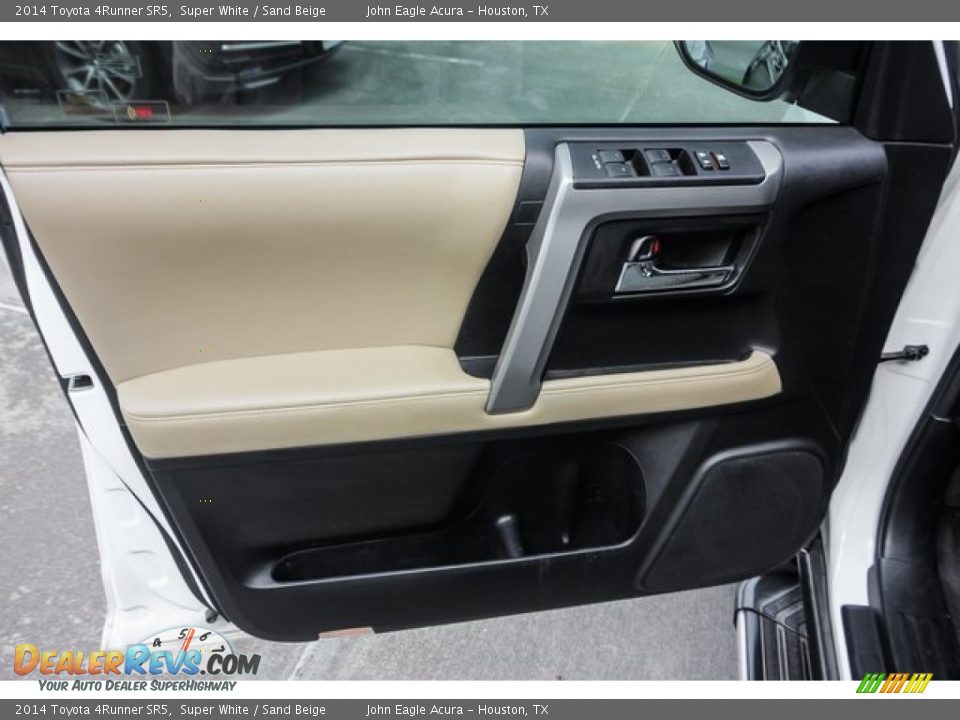 2014 Toyota 4Runner SR5 Super White / Sand Beige Photo #19