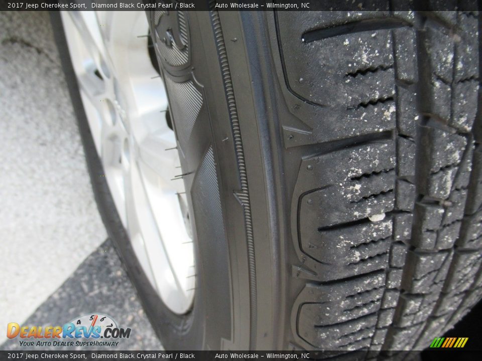 2017 Jeep Cherokee Sport Diamond Black Crystal Pearl / Black Photo #8