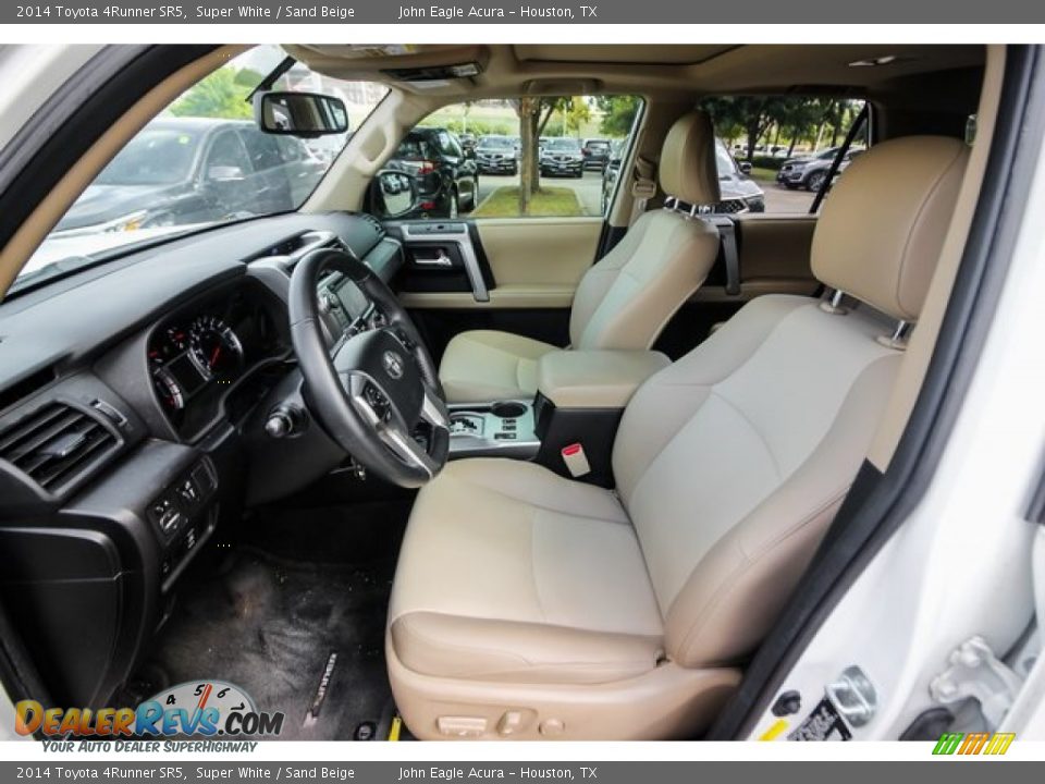 2014 Toyota 4Runner SR5 Super White / Sand Beige Photo #20