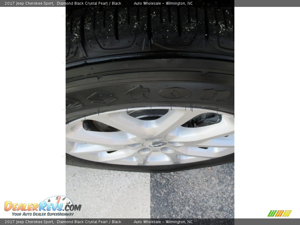 2017 Jeep Cherokee Sport Diamond Black Crystal Pearl / Black Photo #9