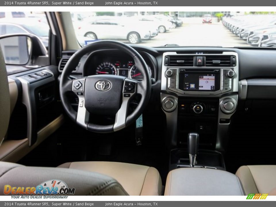 2014 Toyota 4Runner SR5 Super White / Sand Beige Photo #28