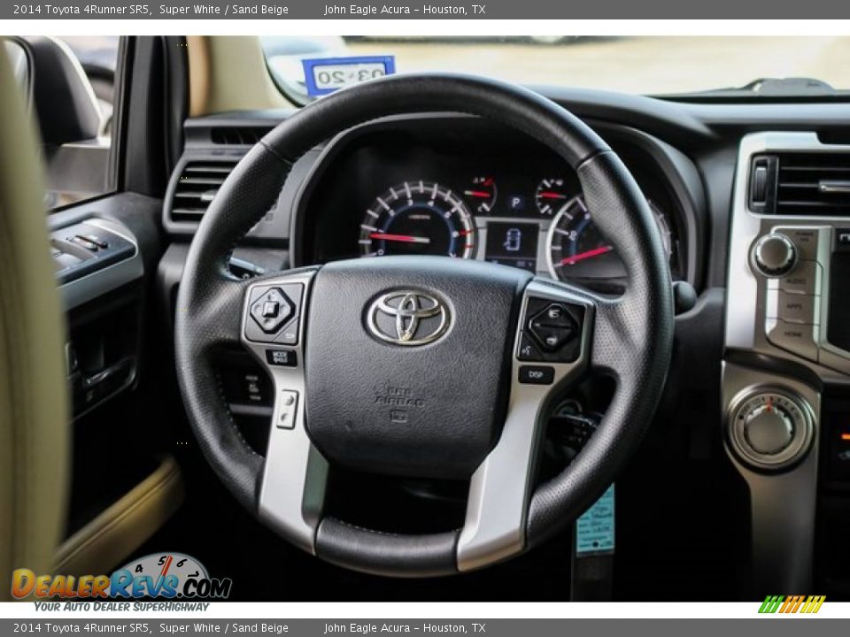 2014 Toyota 4Runner SR5 Super White / Sand Beige Photo #29