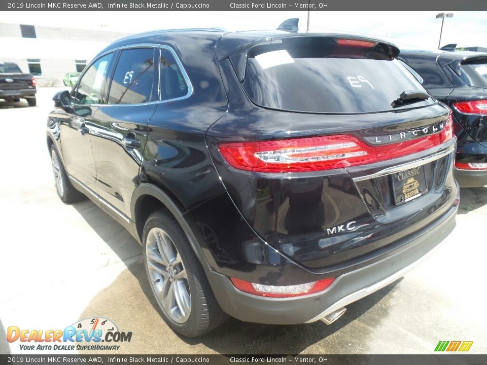 2019 Lincoln MKC Reserve AWD Infinite Black Metallic / Cappuccino Photo #3