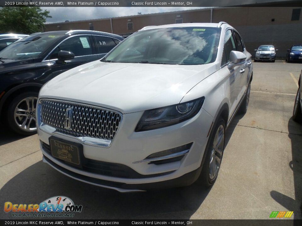 2019 Lincoln MKC Reserve AWD White Platinum / Cappuccino Photo #1