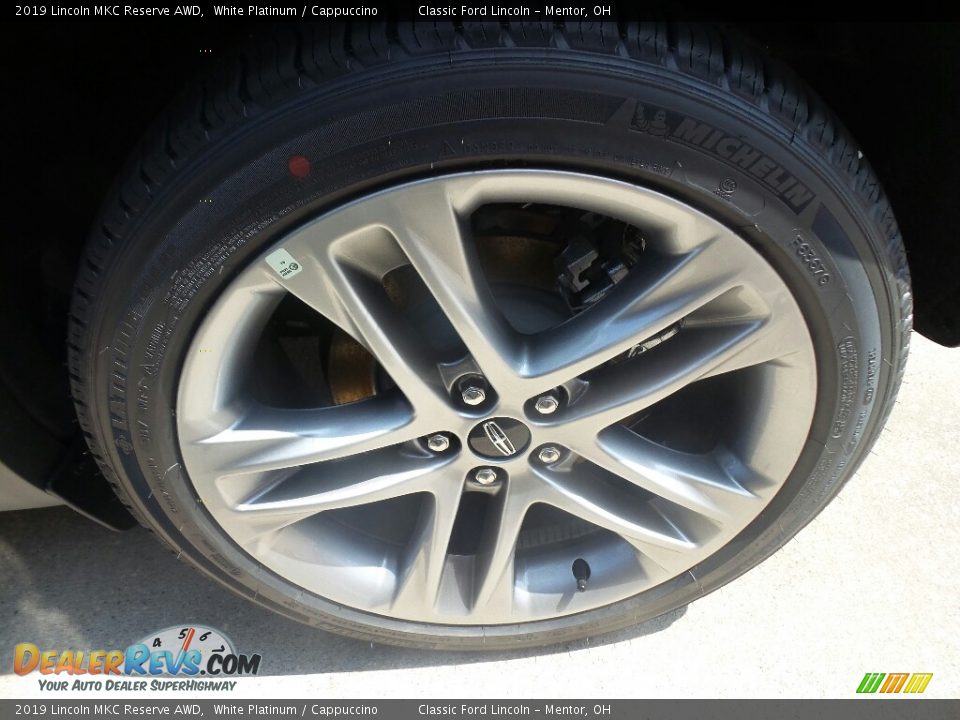 2019 Lincoln MKC Reserve AWD White Platinum / Cappuccino Photo #4