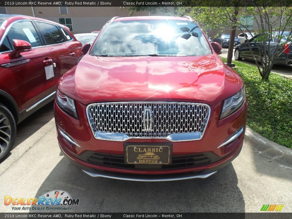 2019 Lincoln MKC Reserve AWD Ruby Red Metallic / Ebony Photo #2