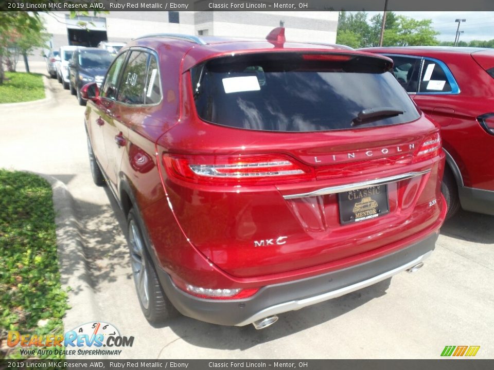 2019 Lincoln MKC Reserve AWD Ruby Red Metallic / Ebony Photo #3
