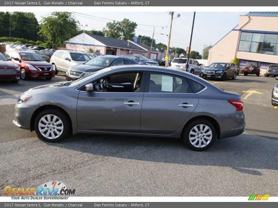 2017 Nissan Sentra S Gun Metallic / Charcoal Photo #8