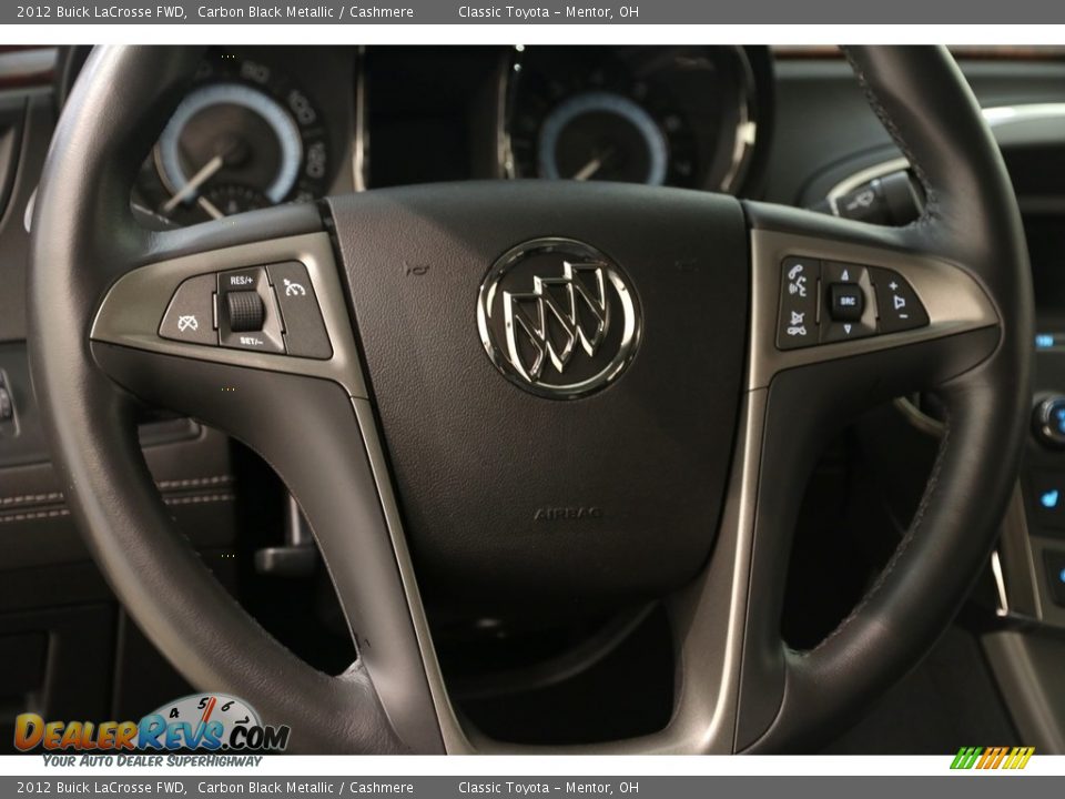 2012 Buick LaCrosse FWD Carbon Black Metallic / Cashmere Photo #6