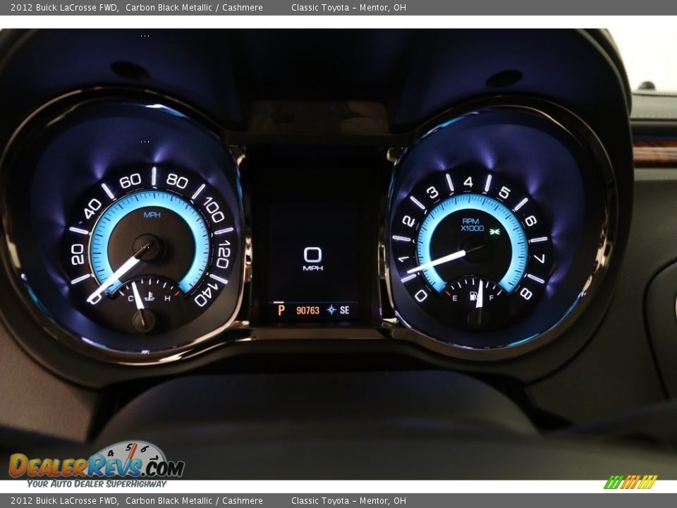 2012 Buick LaCrosse FWD Carbon Black Metallic / Cashmere Photo #7