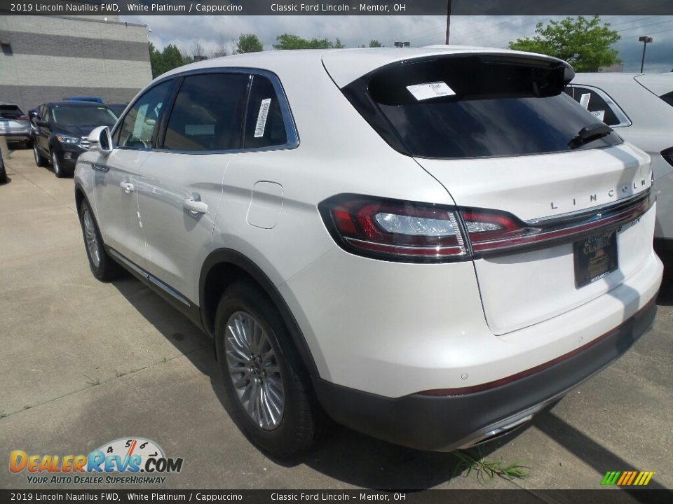 2019 Lincoln Nautilus FWD White Platinum / Cappuccino Photo #3