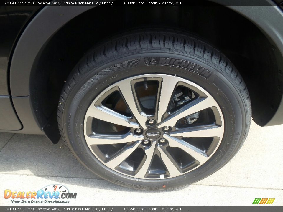 2019 Lincoln MKC Reserve AWD Infinite Black Metallic / Ebony Photo #4