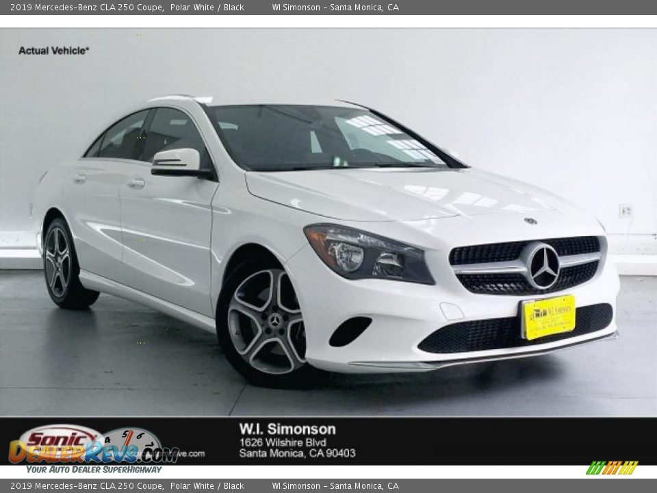 2019 Mercedes-Benz CLA 250 Coupe Polar White / Black Photo #1