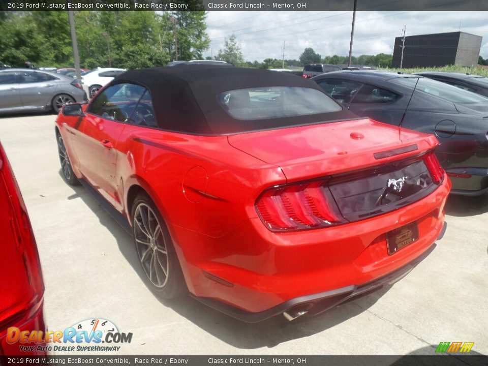 2019 Ford Mustang EcoBoost Convertible Race Red / Ebony Photo #3