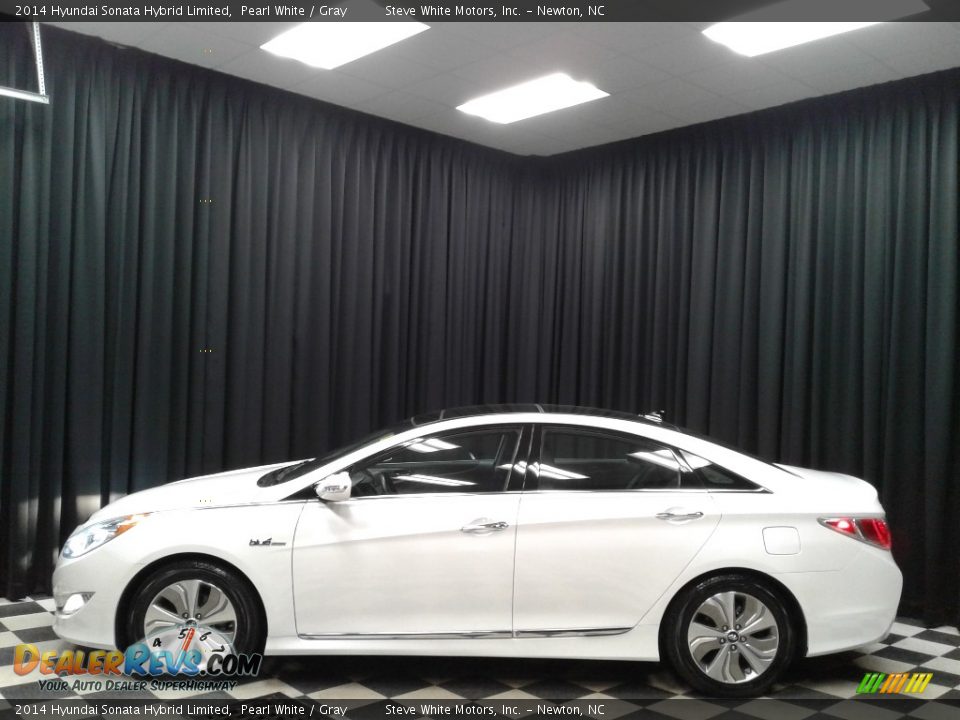 2014 Hyundai Sonata Hybrid Limited Pearl White / Gray Photo #1
