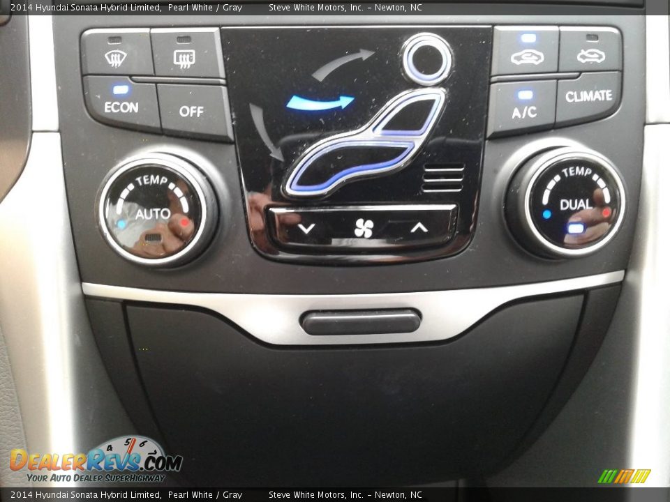 2014 Hyundai Sonata Hybrid Limited Pearl White / Gray Photo #25