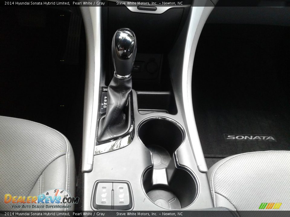 2014 Hyundai Sonata Hybrid Limited Pearl White / Gray Photo #28
