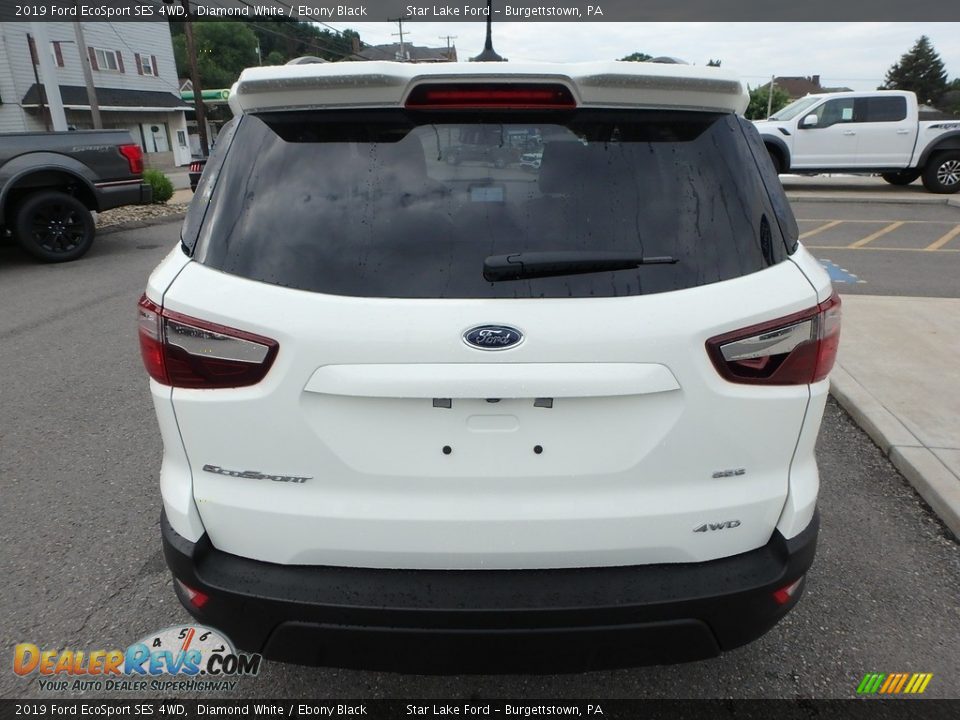 2019 Ford EcoSport SES 4WD Diamond White / Ebony Black Photo #7