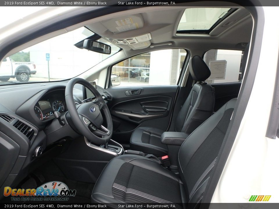 2019 Ford EcoSport SES 4WD Diamond White / Ebony Black Photo #11