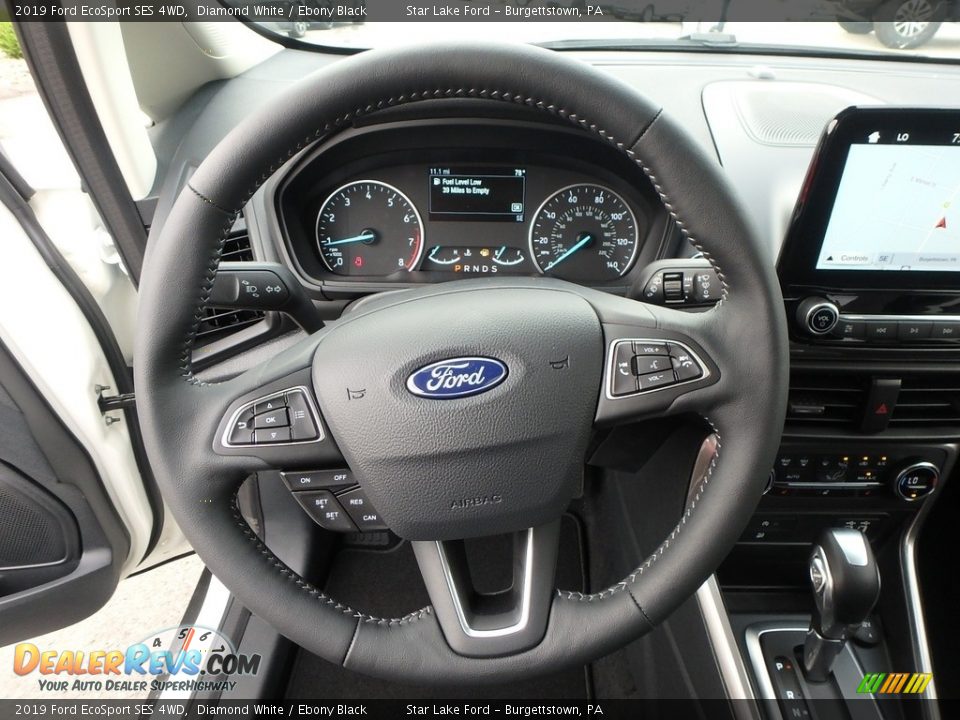 2019 Ford EcoSport SES 4WD Diamond White / Ebony Black Photo #17