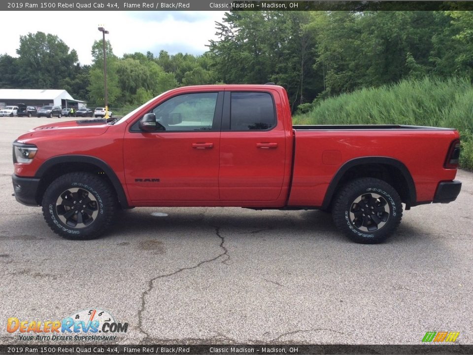 2019 Ram 1500 Rebel Quad Cab 4x4 Flame Red / Black/Red Photo #4