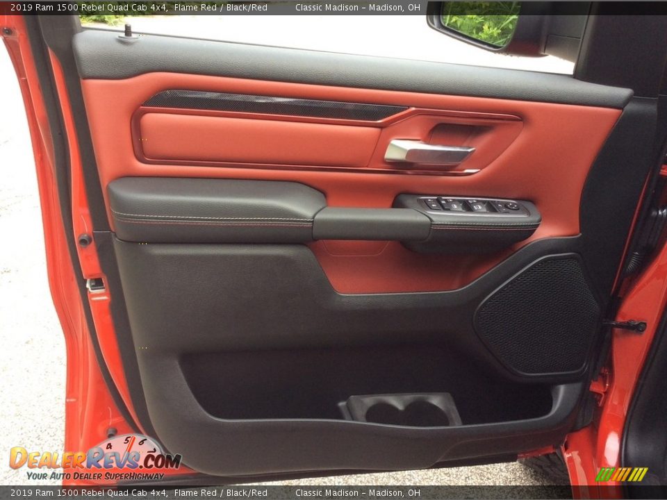 Door Panel of 2019 Ram 1500 Rebel Quad Cab 4x4 Photo #8