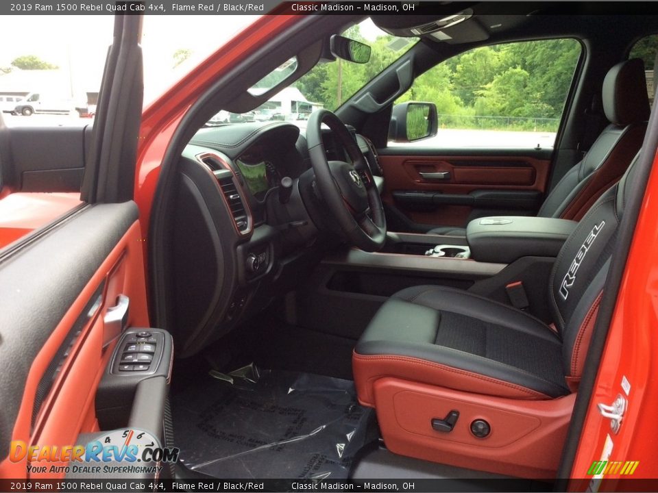 Front Seat of 2019 Ram 1500 Rebel Quad Cab 4x4 Photo #9