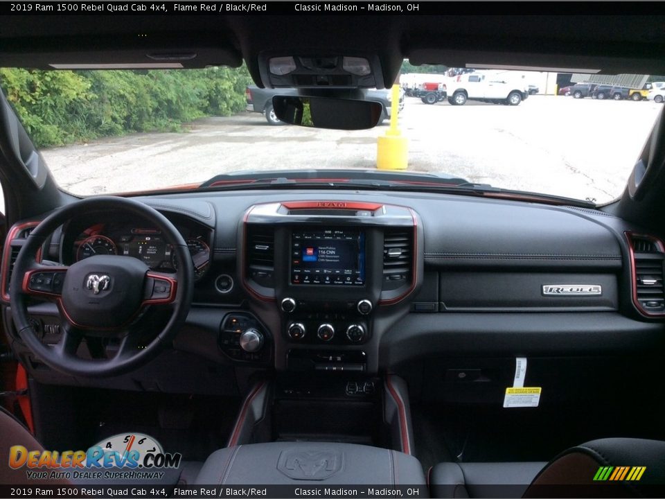 Dashboard of 2019 Ram 1500 Rebel Quad Cab 4x4 Photo #11