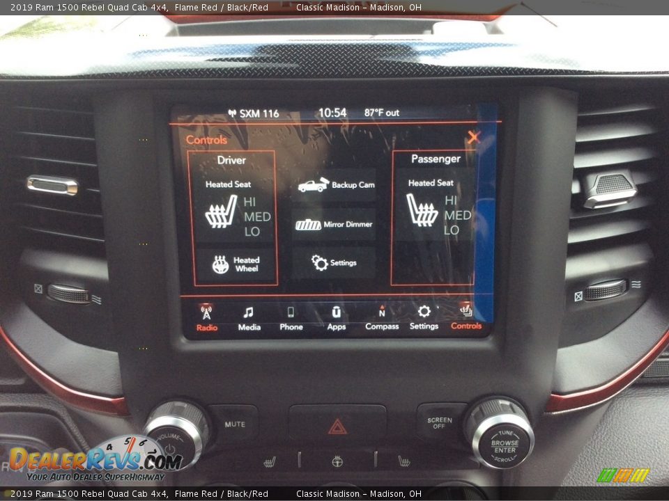 Controls of 2019 Ram 1500 Rebel Quad Cab 4x4 Photo #14