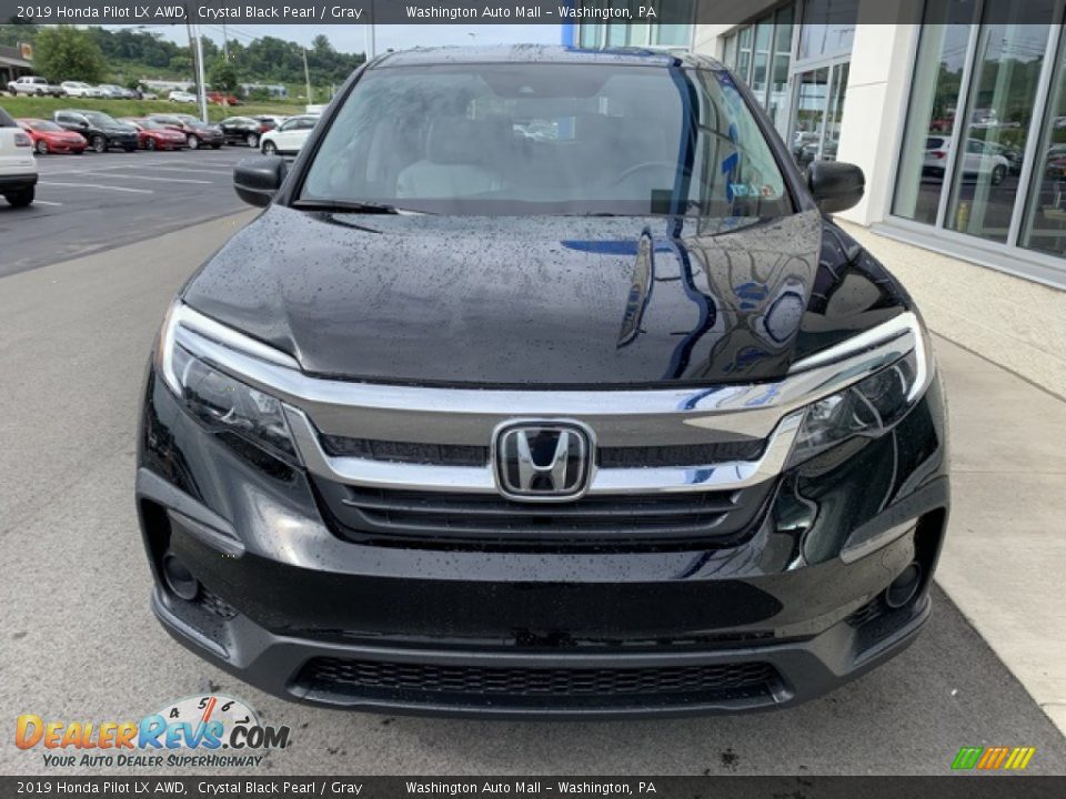 2019 Honda Pilot LX AWD Crystal Black Pearl / Gray Photo #3