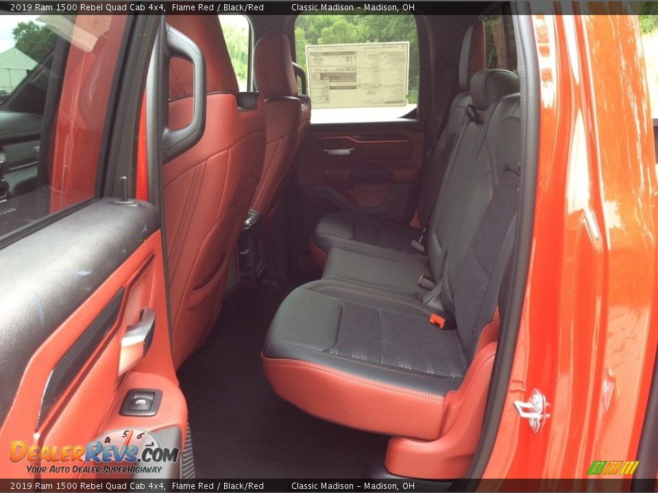 Rear Seat of 2019 Ram 1500 Rebel Quad Cab 4x4 Photo #16