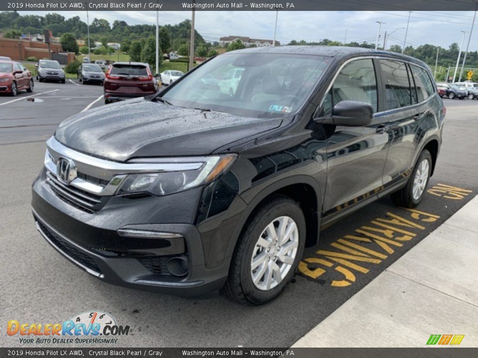 2019 Honda Pilot LX AWD Crystal Black Pearl / Gray Photo #4
