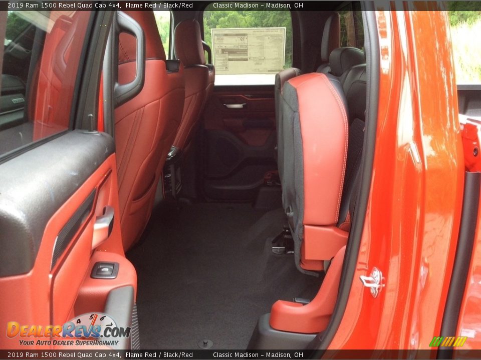 Rear Seat of 2019 Ram 1500 Rebel Quad Cab 4x4 Photo #17