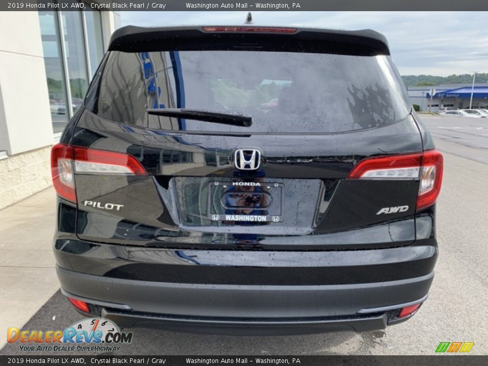 2019 Honda Pilot LX AWD Crystal Black Pearl / Gray Photo #6