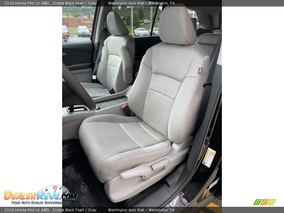 2019 Honda Pilot LX AWD Crystal Black Pearl / Gray Photo #14