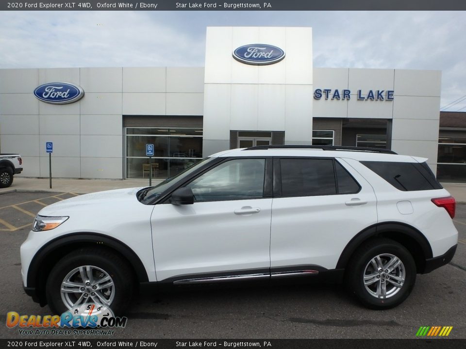 2020 Ford Explorer XLT 4WD Oxford White / Ebony Photo #1