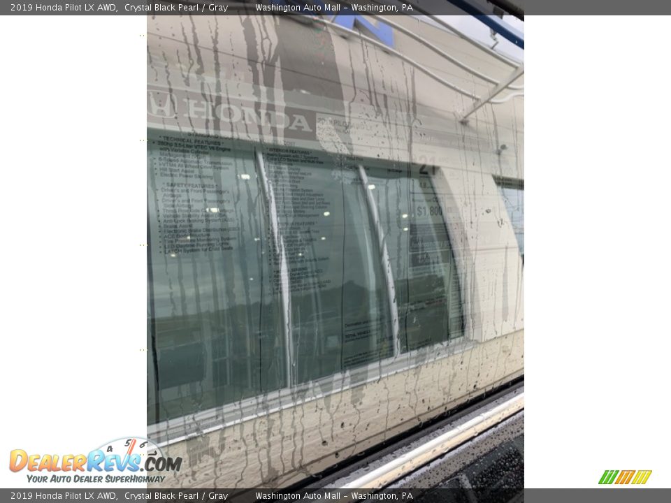 2019 Honda Pilot LX AWD Crystal Black Pearl / Gray Photo #15