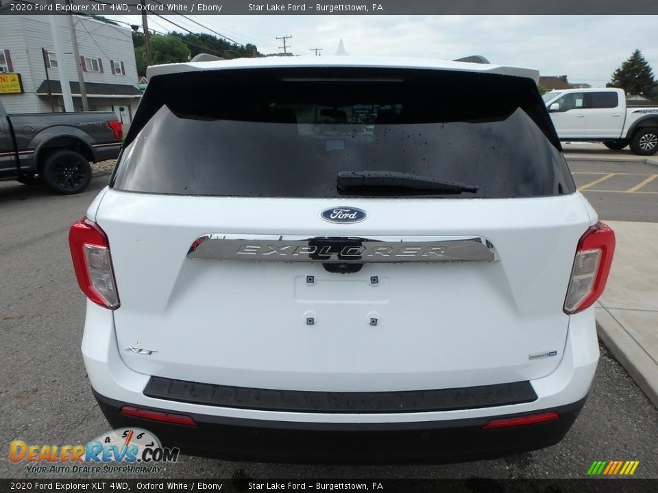 2020 Ford Explorer XLT 4WD Oxford White / Ebony Photo #6