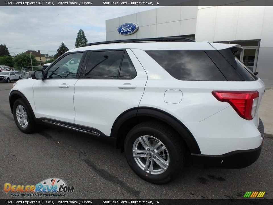 2020 Ford Explorer XLT 4WD Oxford White / Ebony Photo #8