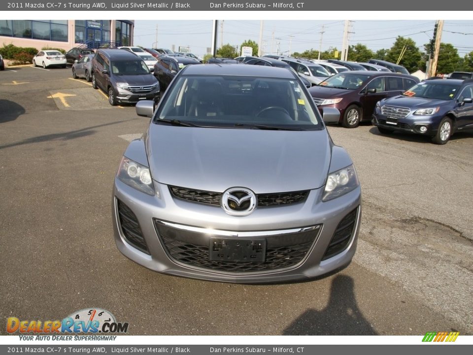 2011 Mazda CX-7 s Touring AWD Liquid Silver Metallic / Black Photo #2