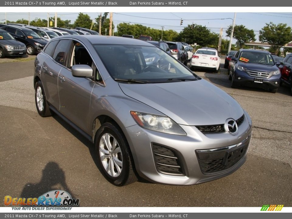2011 Mazda CX-7 s Touring AWD Liquid Silver Metallic / Black Photo #3
