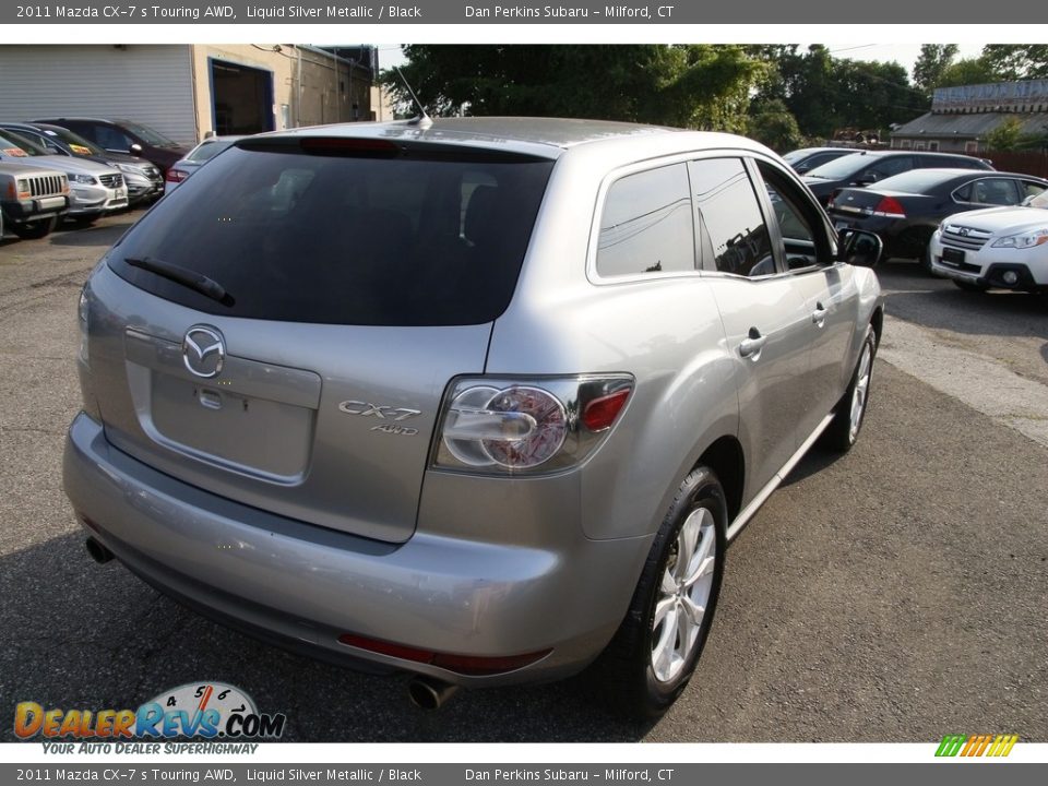 2011 Mazda CX-7 s Touring AWD Liquid Silver Metallic / Black Photo #5
