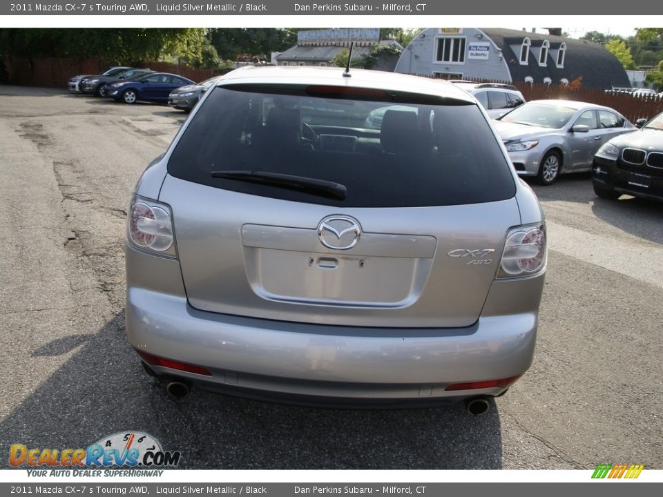 2011 Mazda CX-7 s Touring AWD Liquid Silver Metallic / Black Photo #6
