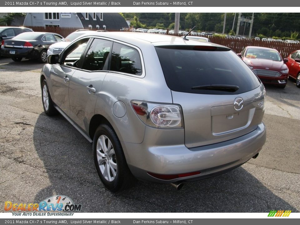 2011 Mazda CX-7 s Touring AWD Liquid Silver Metallic / Black Photo #7
