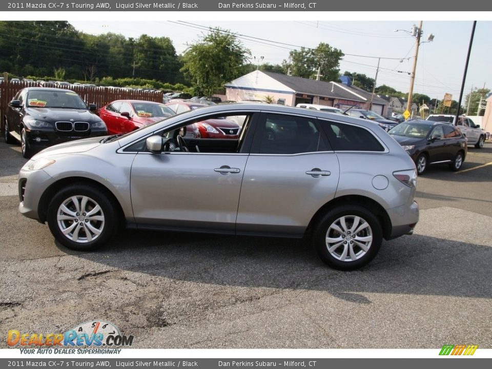 2011 Mazda CX-7 s Touring AWD Liquid Silver Metallic / Black Photo #8