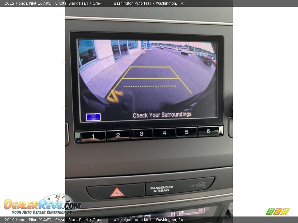 2019 Honda Pilot LX AWD Crystal Black Pearl / Gray Photo #35