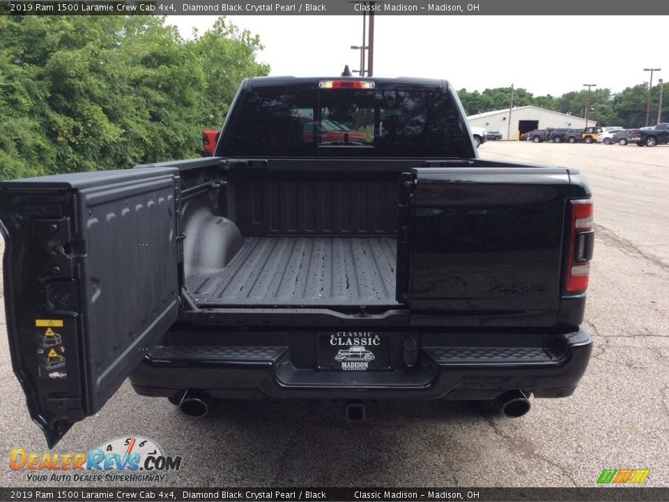 2019 Ram 1500 Laramie Crew Cab 4x4 Diamond Black Crystal Pearl / Black Photo #7